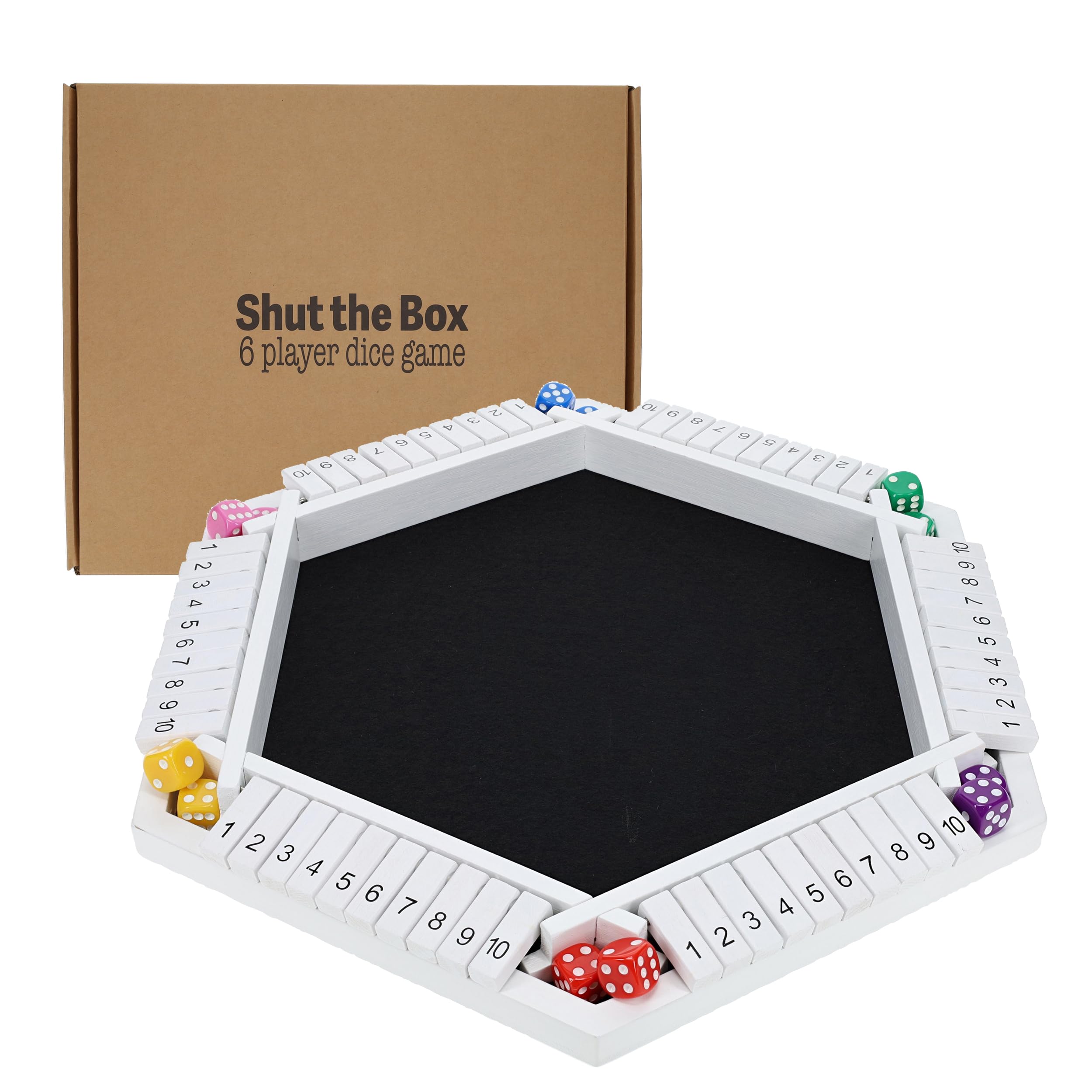 Amazon | Pacific Shore Games Shut The Box Game 6プレーヤー